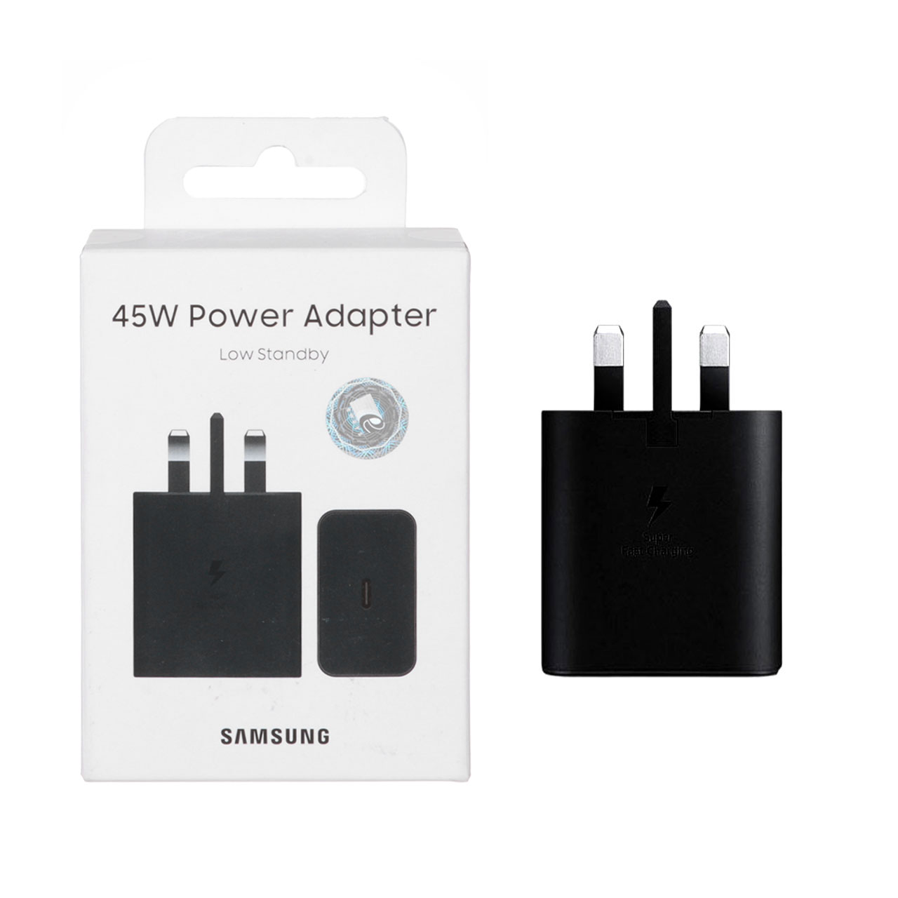 شارژر سه پین SAMSUNG 45W مدل T4511 ( فست و PD) مشکی (18 ماهه شرکتی) - bew