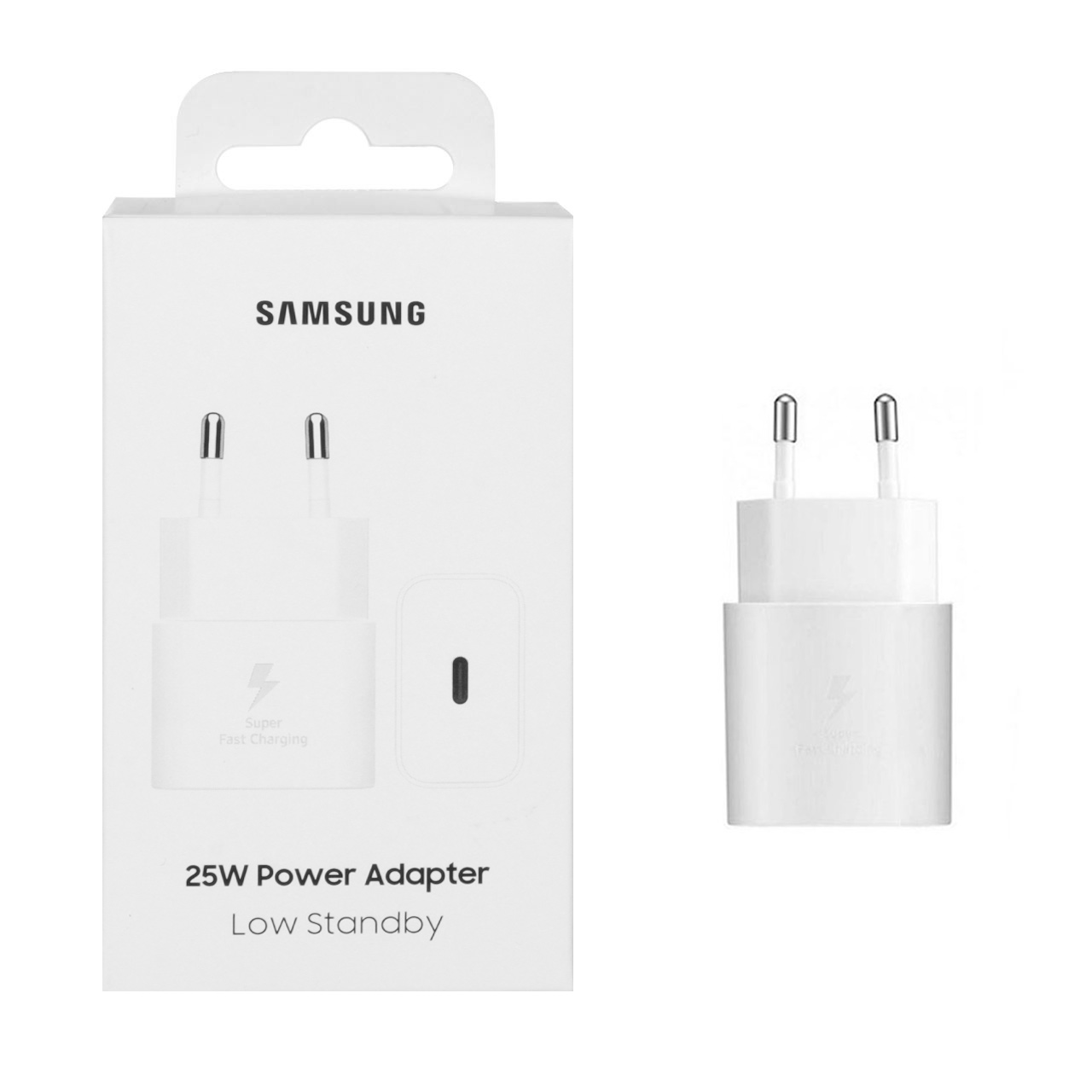 شارژر اصلی SAMSUNG 25W T2510 ( فست و PD) سفید (گارانتی 18 ماهه شرکتی)