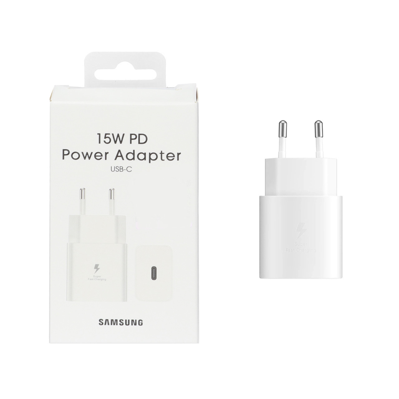 شارژر دیواری فست و PD تک پورت SAMSUNG مدل T1510 15W - سفید