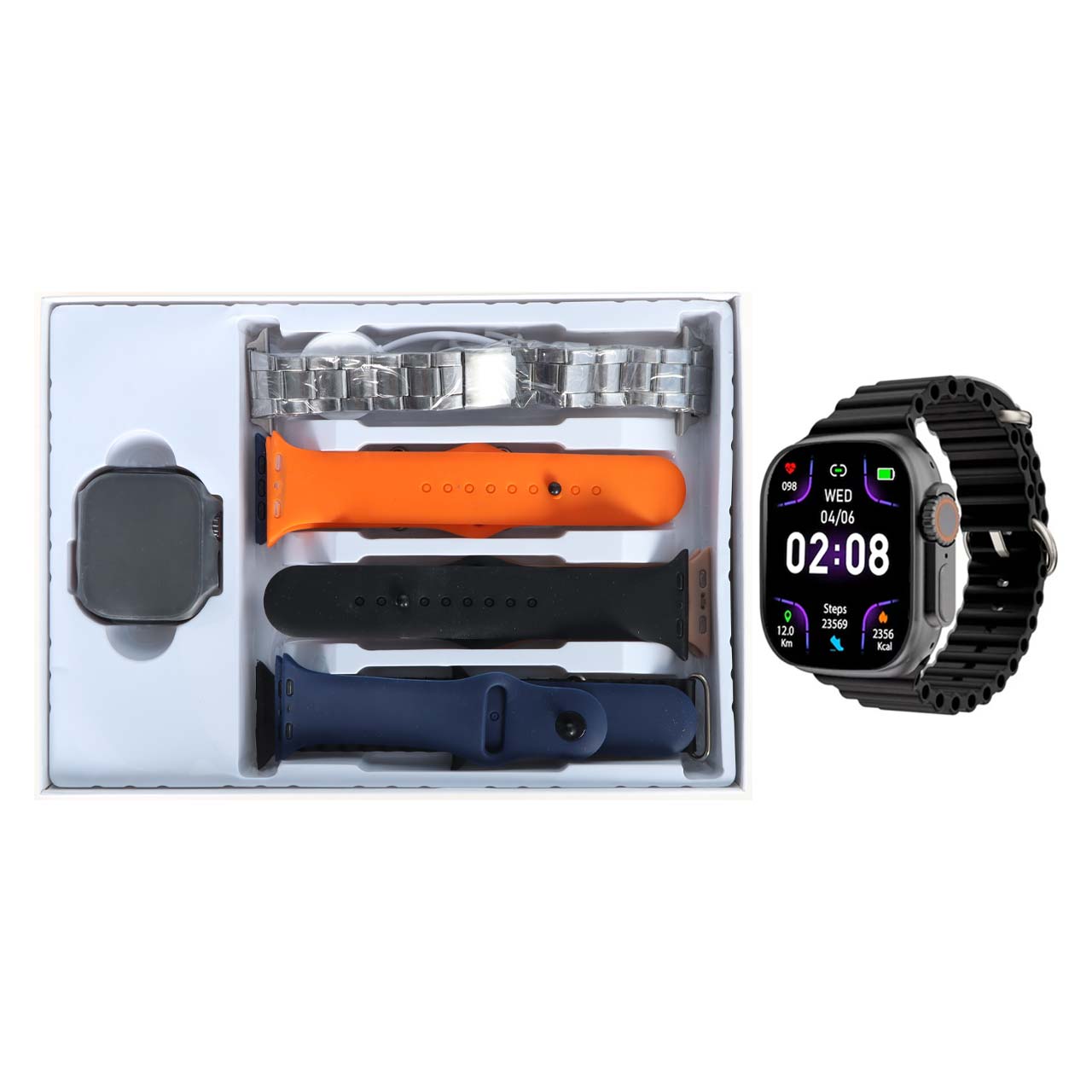پک ساعت هوشمند KEQIWEAR مدل KW31 Ultra 3 - مشکی