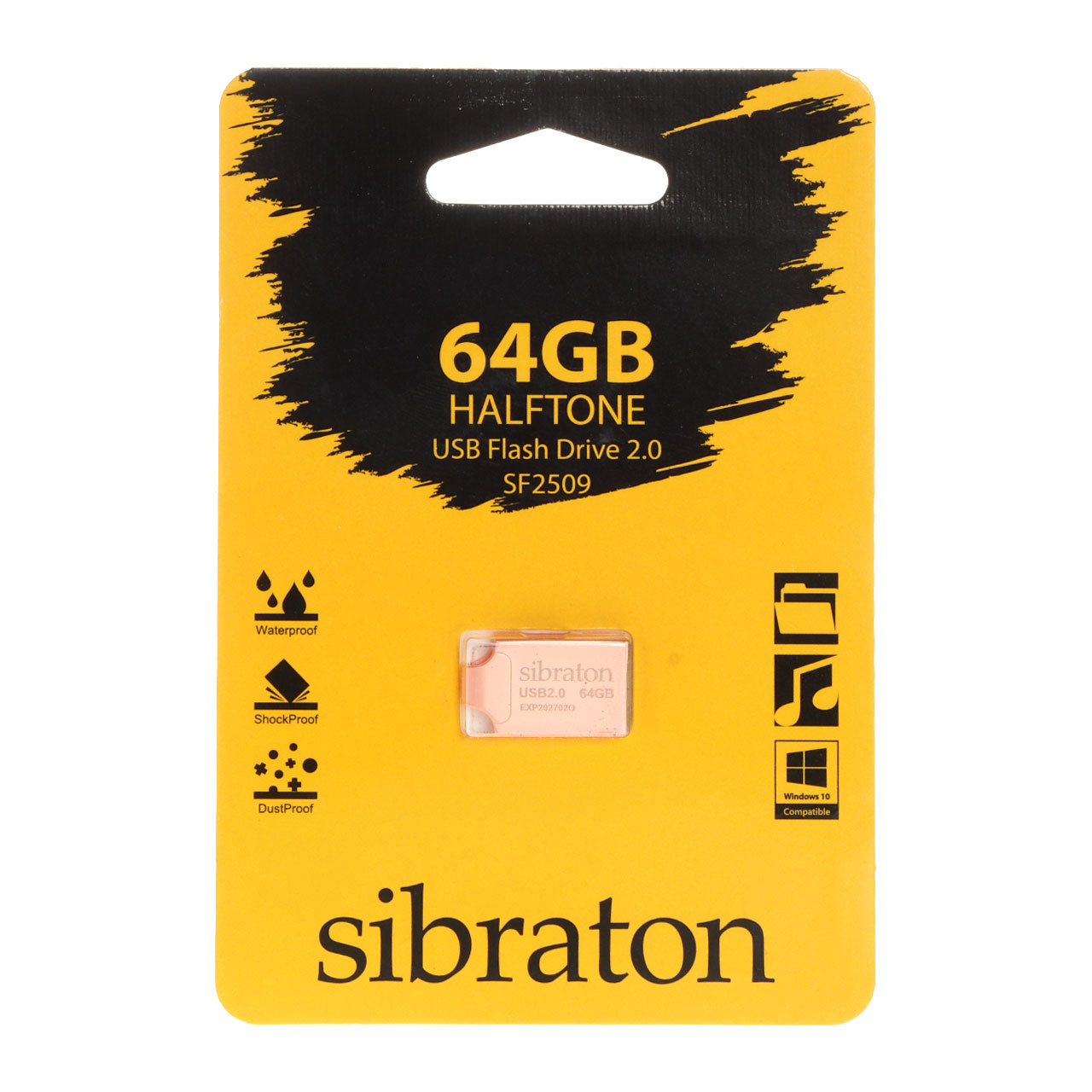 Sibraton Halftone SF2509 USB2.0 Flash Memory-64GB (گارانتی متین) رزگلد