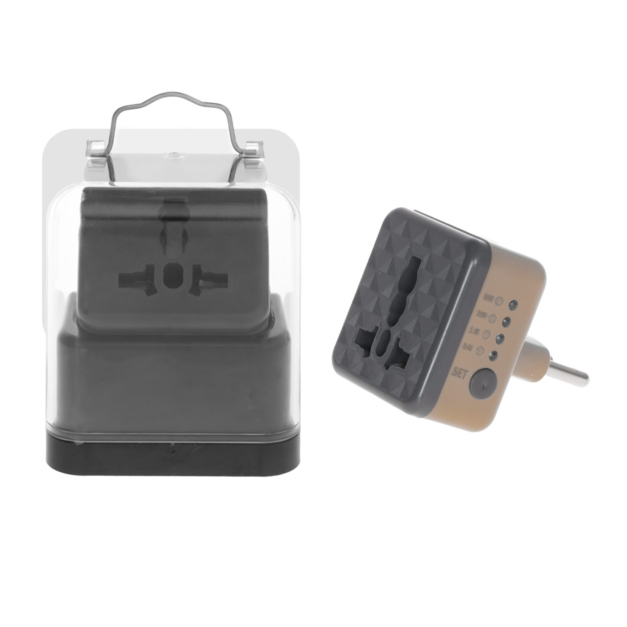 تبدیل برق 3 به 2 تایمر دار مدل AK-59 - نسکافه ای - MMS