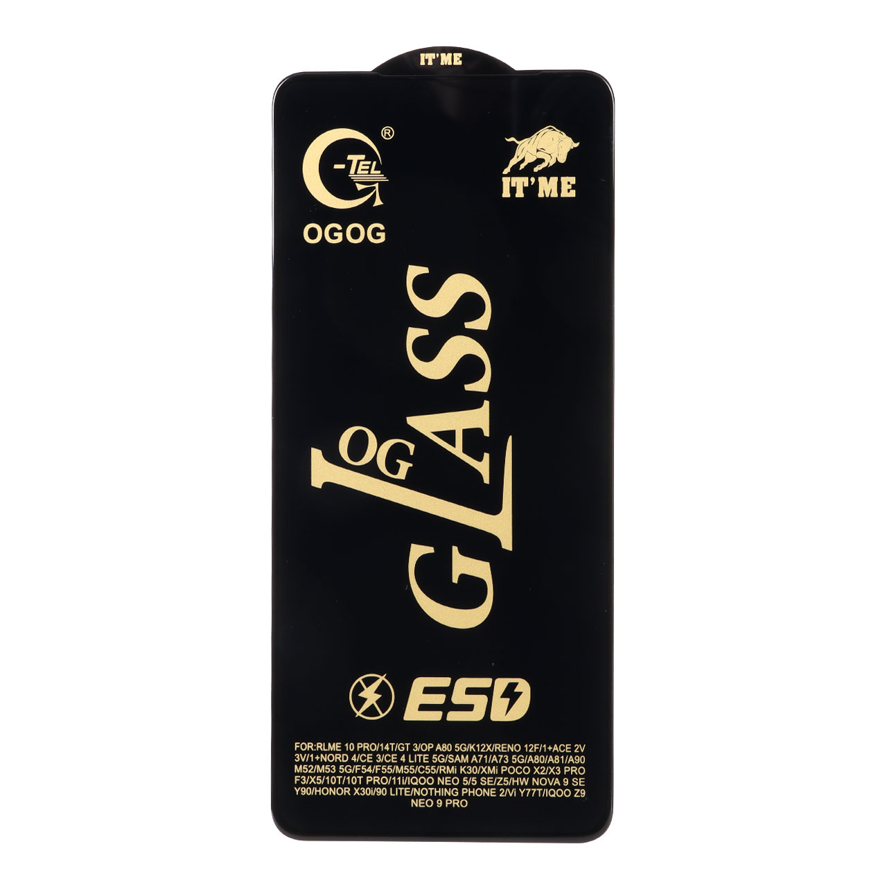 محافظ صفحه نمایش شیشه ای درجه یک Full Cover OG - ESD GTel مدل Samsung Galaxy A71 / A72 / A73 / M51 / M52 / M53 / M54 / M62 / Note 12 Pro 5G / Note 12 Pro Plus / Poco X5 Pro / Poco F5