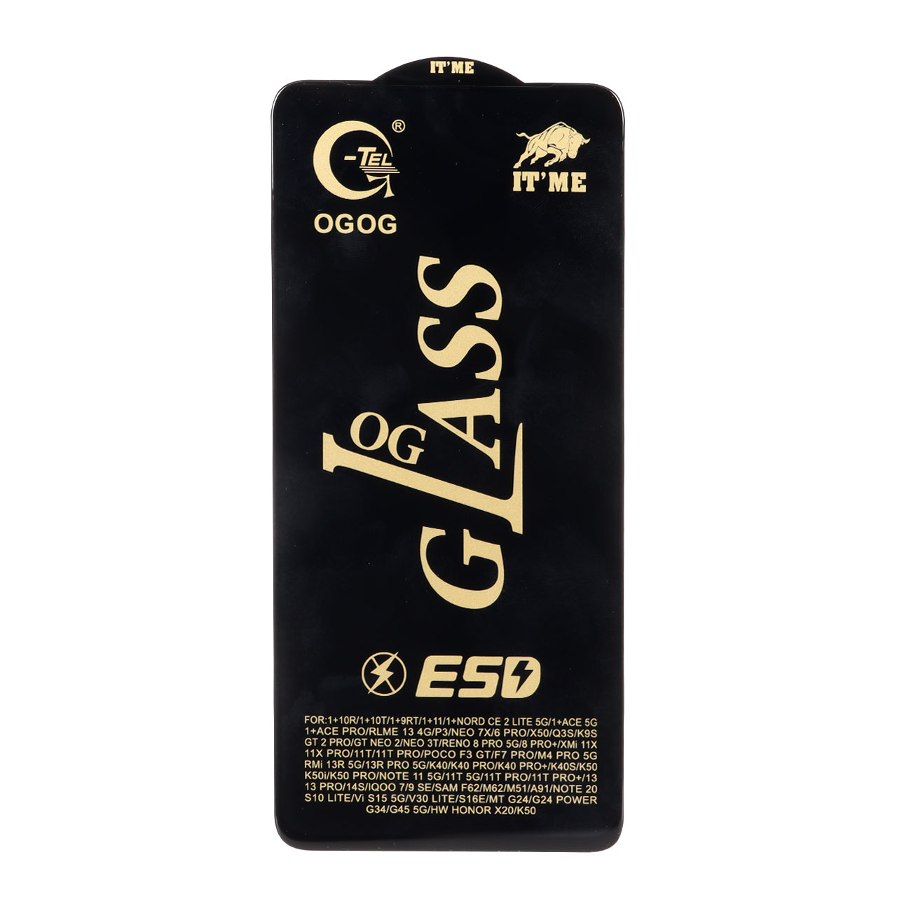 محافظ صفحه نمایش شیشه ای درجه یک Full Cover OG - ESD GTel مدل Xiaomi Redmi Note 14S / Note 13 Pro 4G / Poco M6 Pro 4G