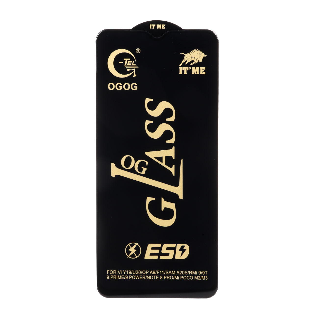 محافظ صفحه نمایش شیشه ای درجه یک Full Cover OG - ESD GTel مدل Xiaomi Redmi Note 8 Pro / Poco M3 / Redmi 9T / Note 9 4G