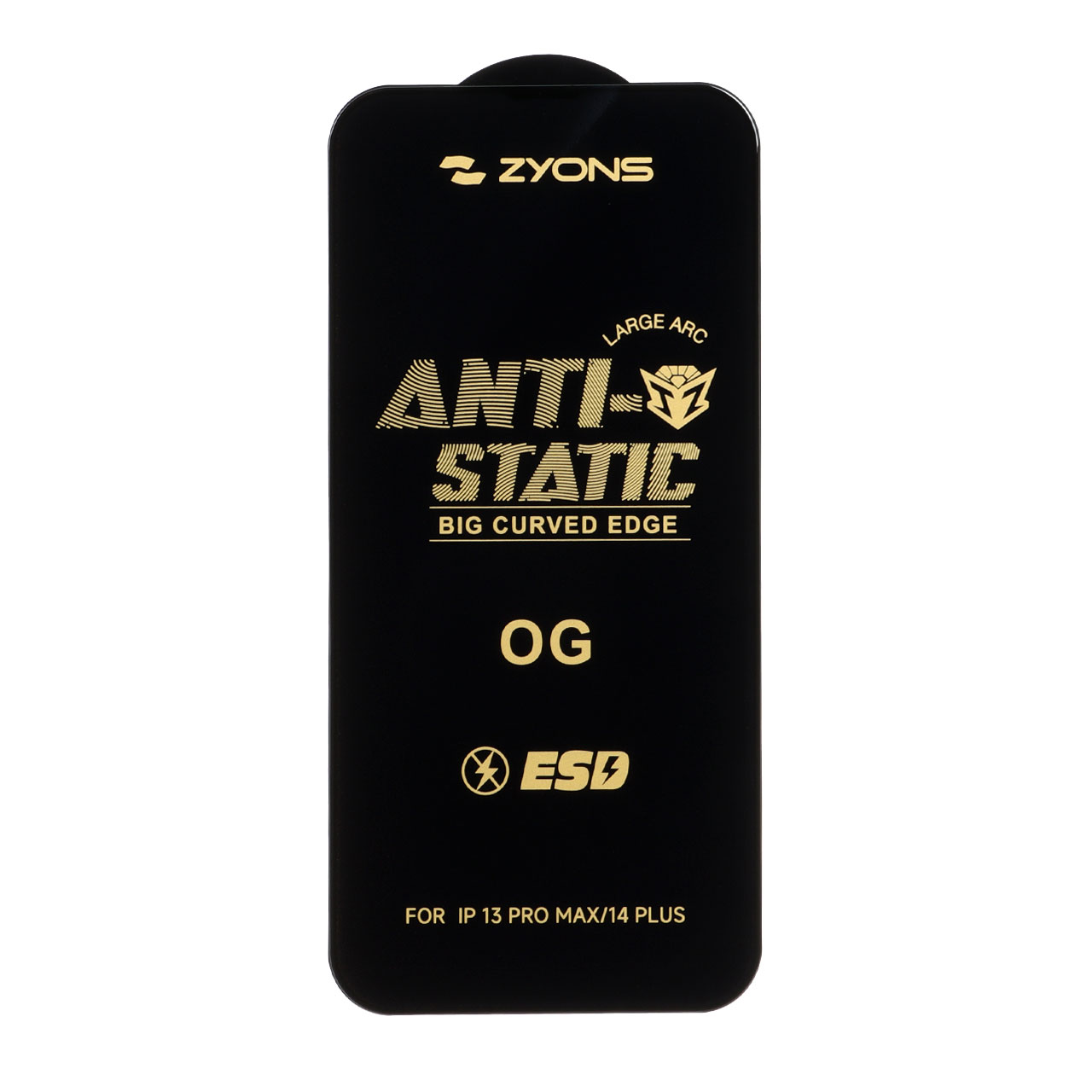 محافظ صفحه نمایش شیشه ای Full Cover ESD Anti Static - Zyons OG مدل Apple iPhone 13 Pro Max / iPhone 14 Plus