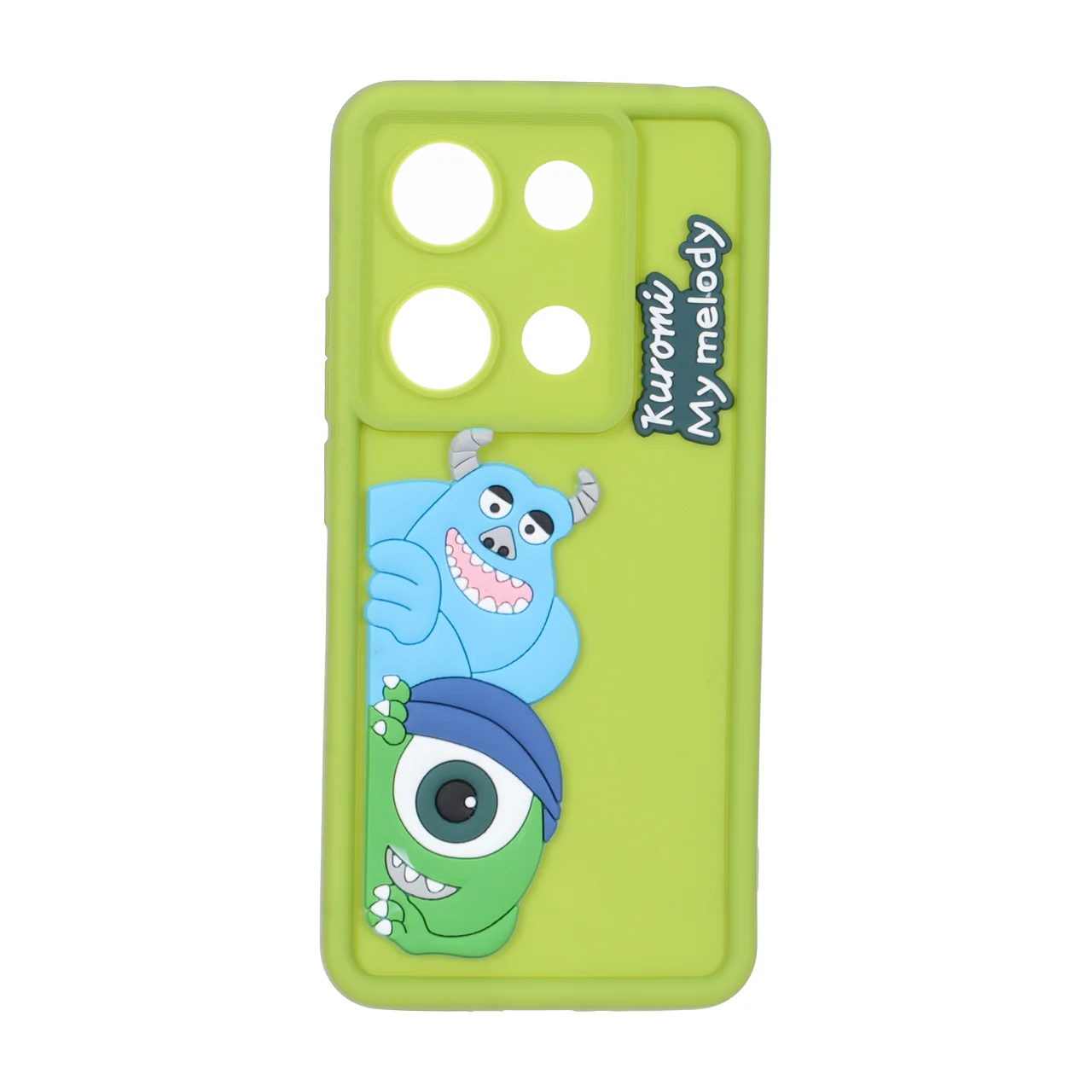 قاب Solid Case عروسک برجسته محافظ لنزدار Xiaomi Redmi Note 14S / Note 13 Pro 4G / Poco M6 Pro 4G - سبز