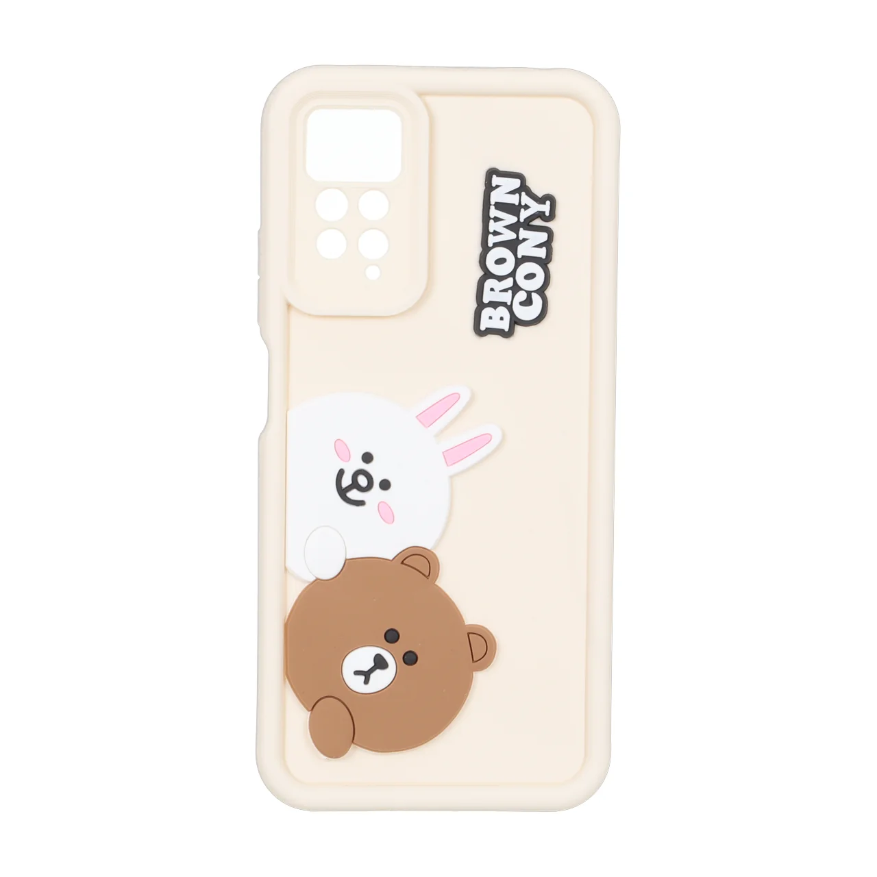 قاب Solid Case عروسک برجسته محافظ لنزدار Xiaomi Redmi Note 12 Pro 4G / Redmi Note 11 Pro - کرم کد 1