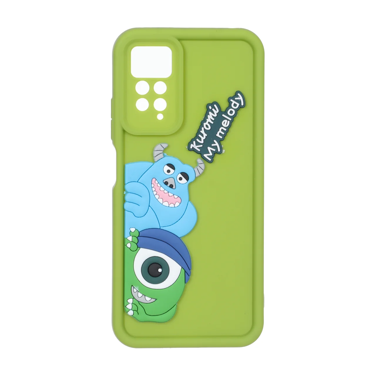 قاب Solid Case عروسک برجسته محافظ لنزدار Xiaomi Redmi Note 12 Pro 4G / Redmi Note 11 Pro - سبز