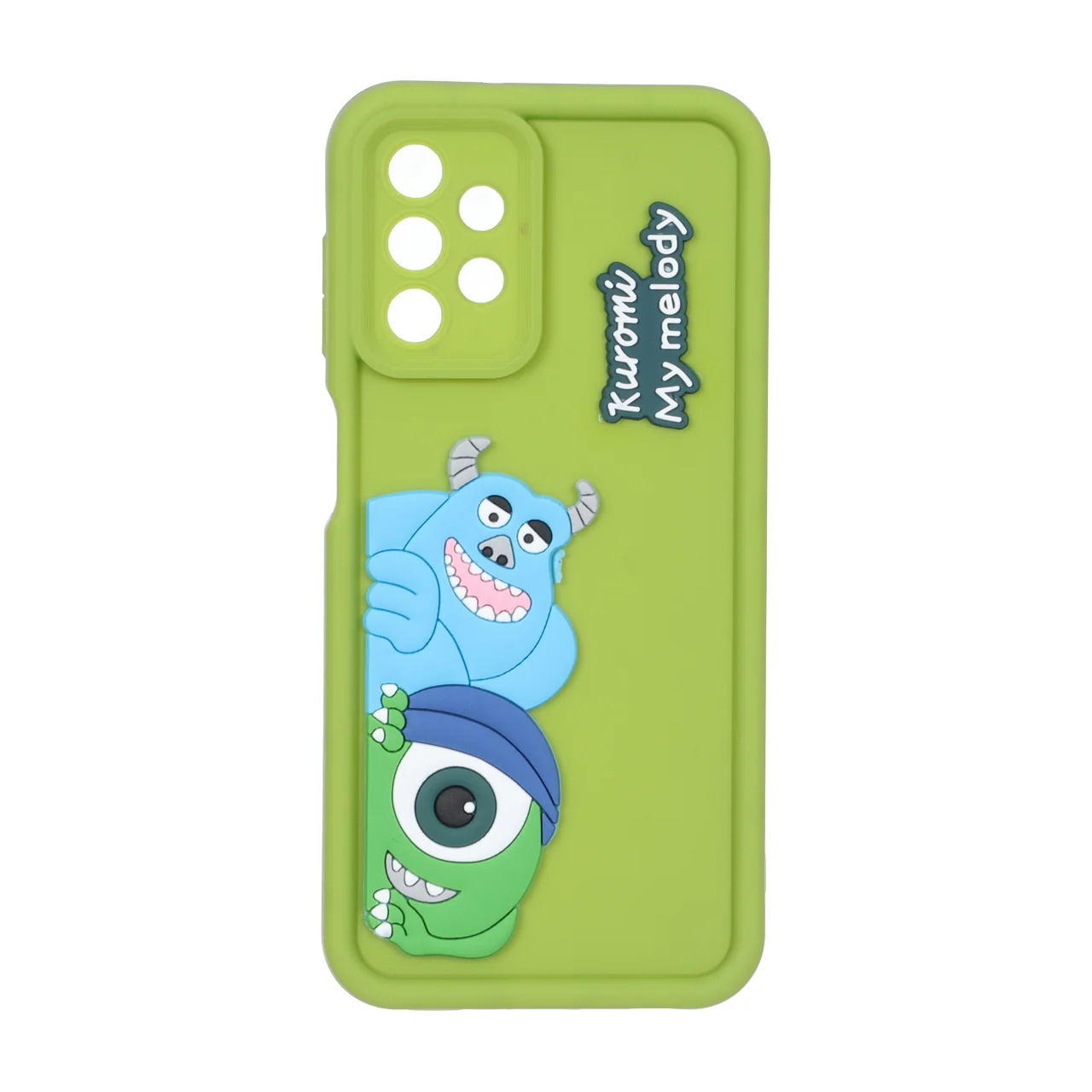 قاب Solid Case عروسک برجسته محافظ لنزدار Samsung Galaxy A13 4G - سبز