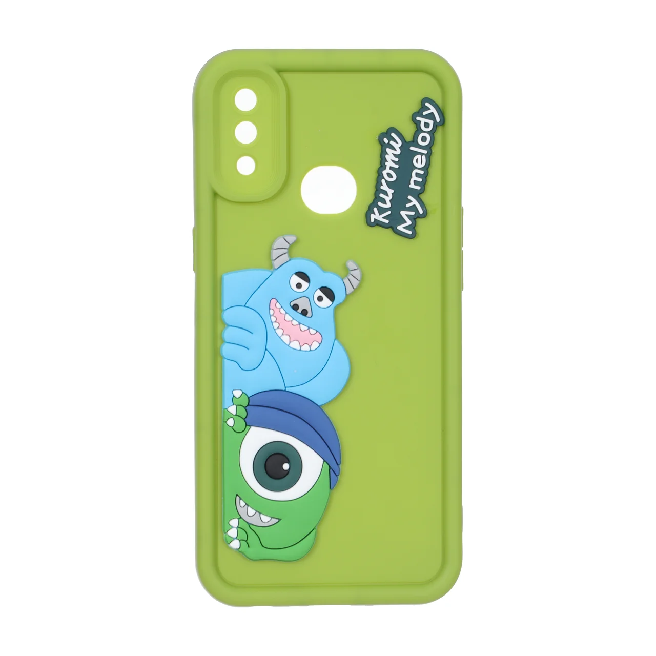 قاب Solid Case عروسک برجسته محافظ لنزدار Samsung Galaxy A10s - سبز