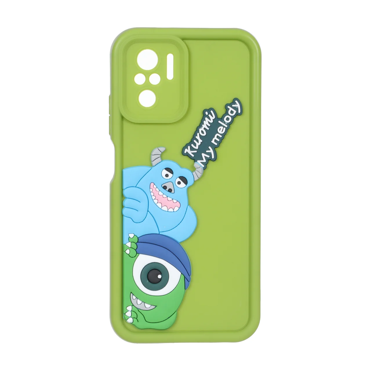 قاب Solid Case عروسک برجسته محافظ لنزدار Xiaomi Redmi Note 10 4G / Redmi Note 10S / Poco M5S - سبز