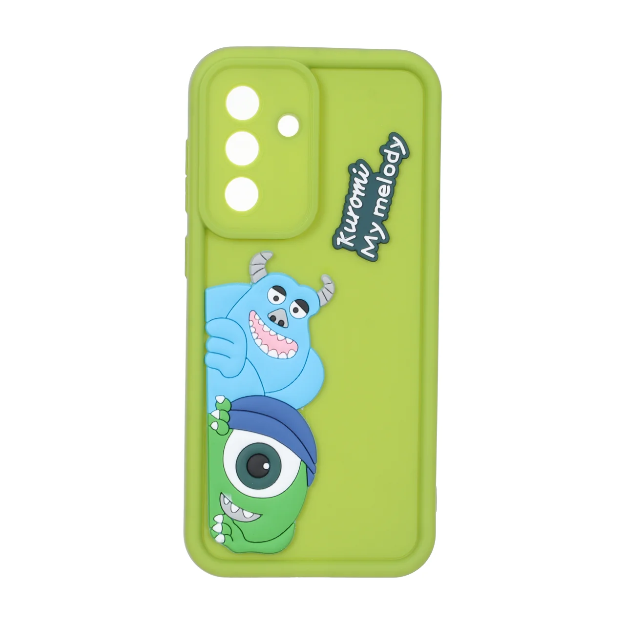 قاب Solid Case عروسک برجسته محافظ لنزدار Samsung Galaxy A56 / A36 - سبز