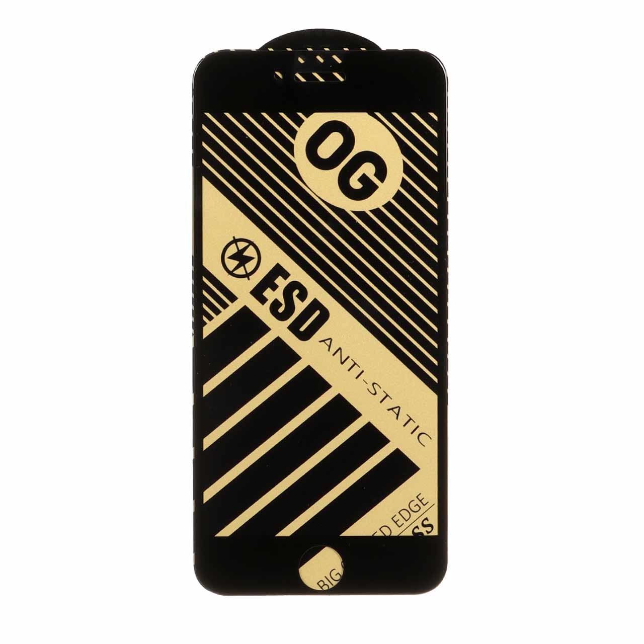 محافظ صفحه نمایش شیشه ای Full Cover OG Anti Static ESD مدل Apple iPhone 6 / iPhone 7 / iPhone 8 / iPhone SE (2020) / SE (2022) - مشکی