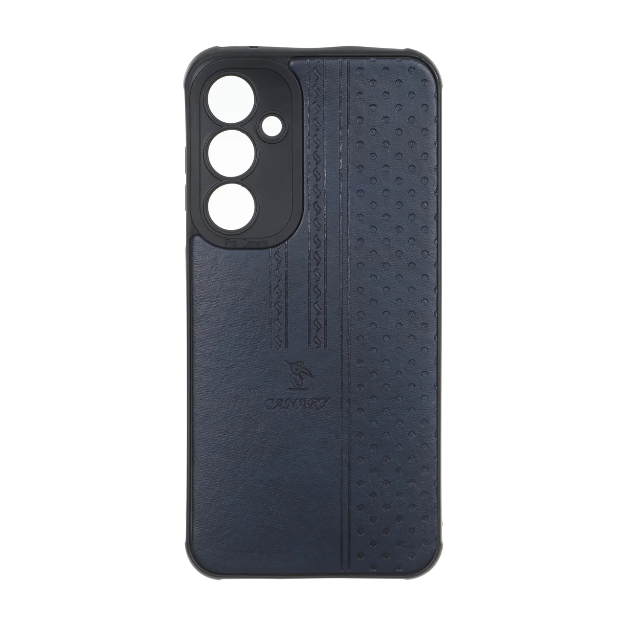 قاب طرح چرم CANARY نقطه چین Samsung Galaxy S23 FE - سرمه ای