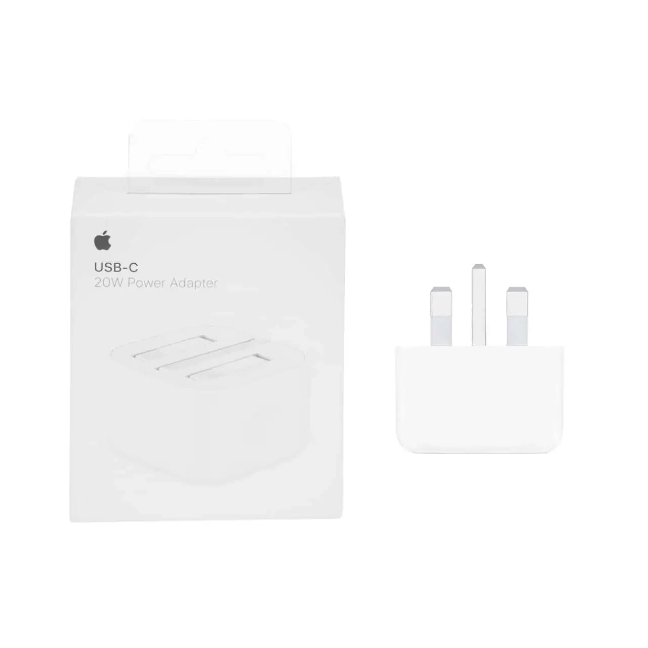 شارژر دیواری اپل 3 پین 20W مدل A2344 - سفید - اصل چین (گارانتی شش ماهه شرکتی)