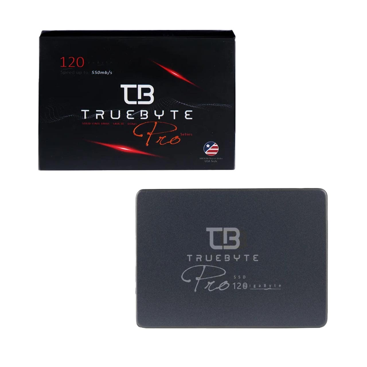 هارد TrueByte SSD مدل Pro ظرفیت 120GB - مشکی (گارانتی آی تین)