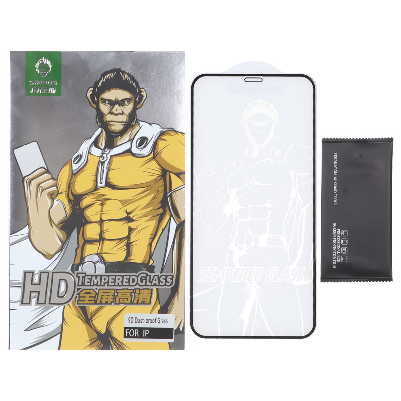محافظ صفحه نمایش شیشه ای اورجینال Samos - HD Tempered مدل Apple iPhone 11 Pro / iPhone XS / iPhone X (پک دار)