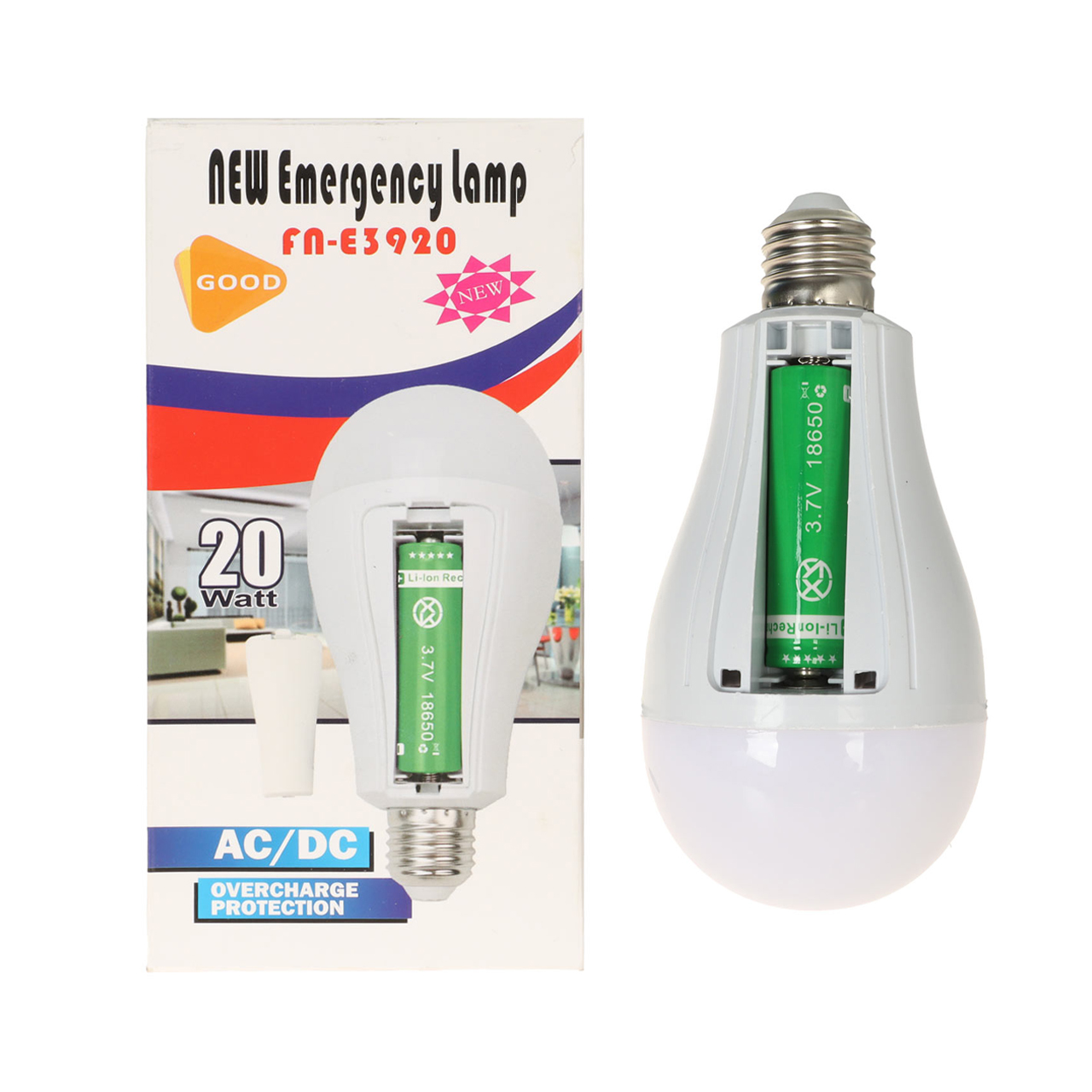 لامپ شارژی 20W - سفید کد 1 - BSA