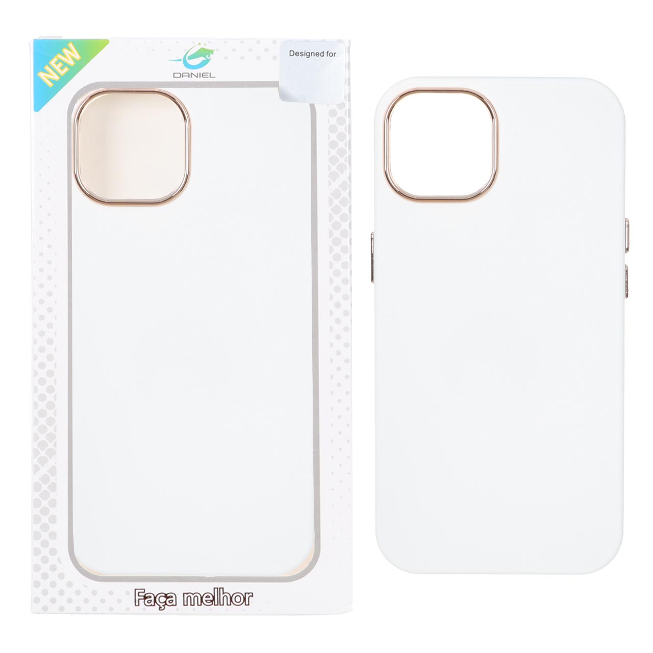 قاب Daniel دو لایه Apple iPhone 13 / iPhone 14 - سفید کد 1 (پک دار)