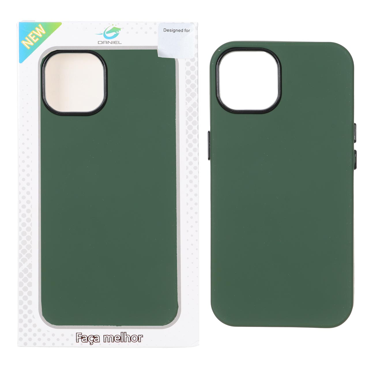 قاب Daniel دو لایه Apple iPhone 13 / iPhone 14 - سبز (پک دار)