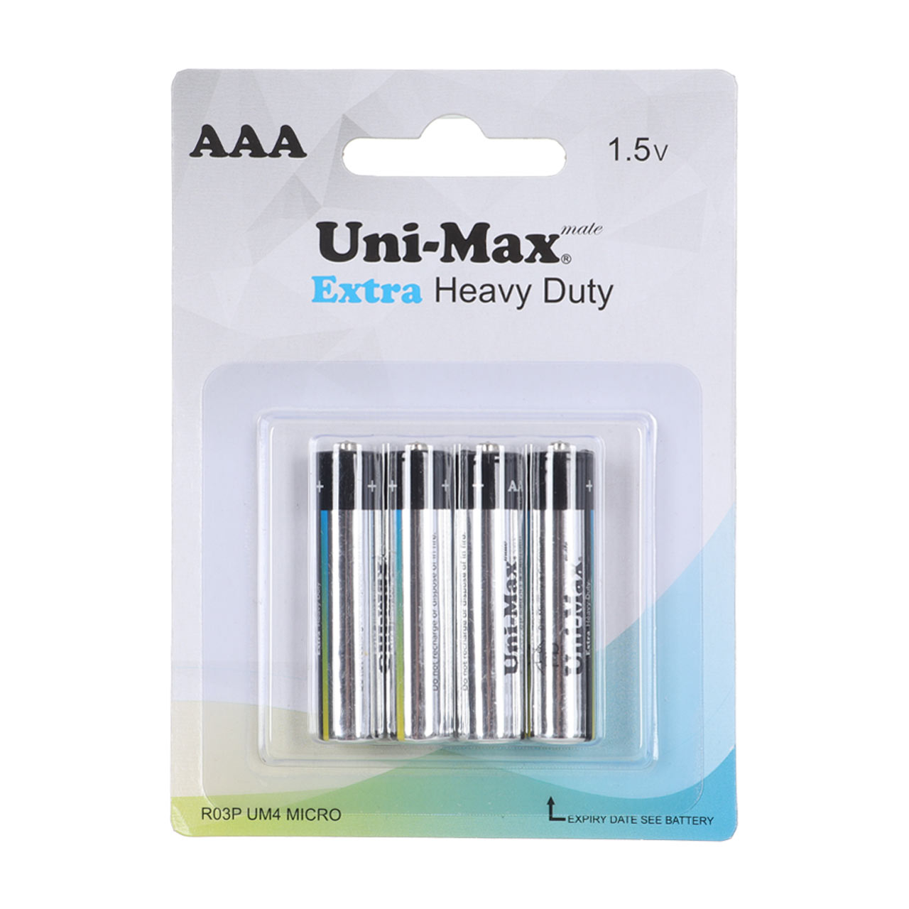 باتری نیم قلم Uni-Max AAA مدل Extra Heavy Duty R03P (بسته 4 عددی)