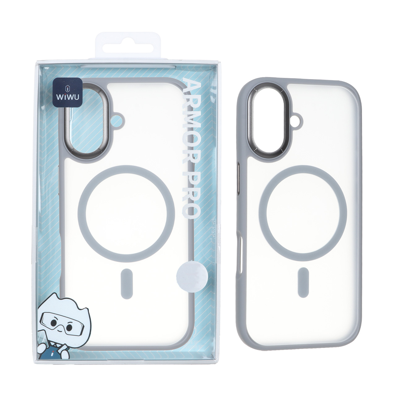 قاب اورجینال Armor Pro FGG-012 مات MagSafe مدل Apple iPhone 17 - طوسی (پک دار)
